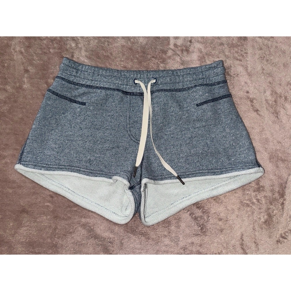 Lululemon‎ All You Need French Terry Heather Blue Unlined Shorts Size 6